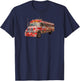 Chicken Bus Guatemala Quetzal Guate Tikal Maya Antigua 502 T-Shirt - T-Shirt | Navy