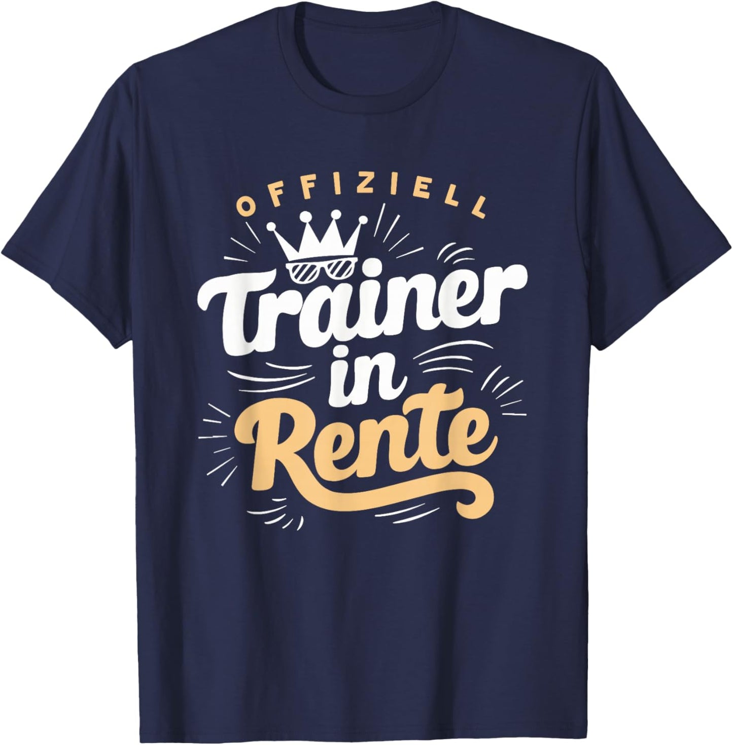 Trainer in Rente - Abschied Ruhestand Lustig Fitness T-Shirt - T-Shirt | Navy