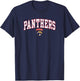 Florida Panthers Arch Over Dark Heather Officially Licensed T-Shirt - T-Shirt | Navy