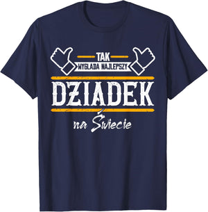 Men's Grandpa Tak Wyglada najlepszy Dziadek na swiecie Best Dziadek , black, s T-Shirt - T-Shirt | Navy
