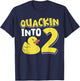 Rubber Ducky 2 Year Old Birthday Rubber Duck T-Shirt - T-Shirt | Navy