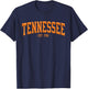 Vintage Tennessee Est 1796 Vintage State T-Shirt - T-Shirt | Navy
