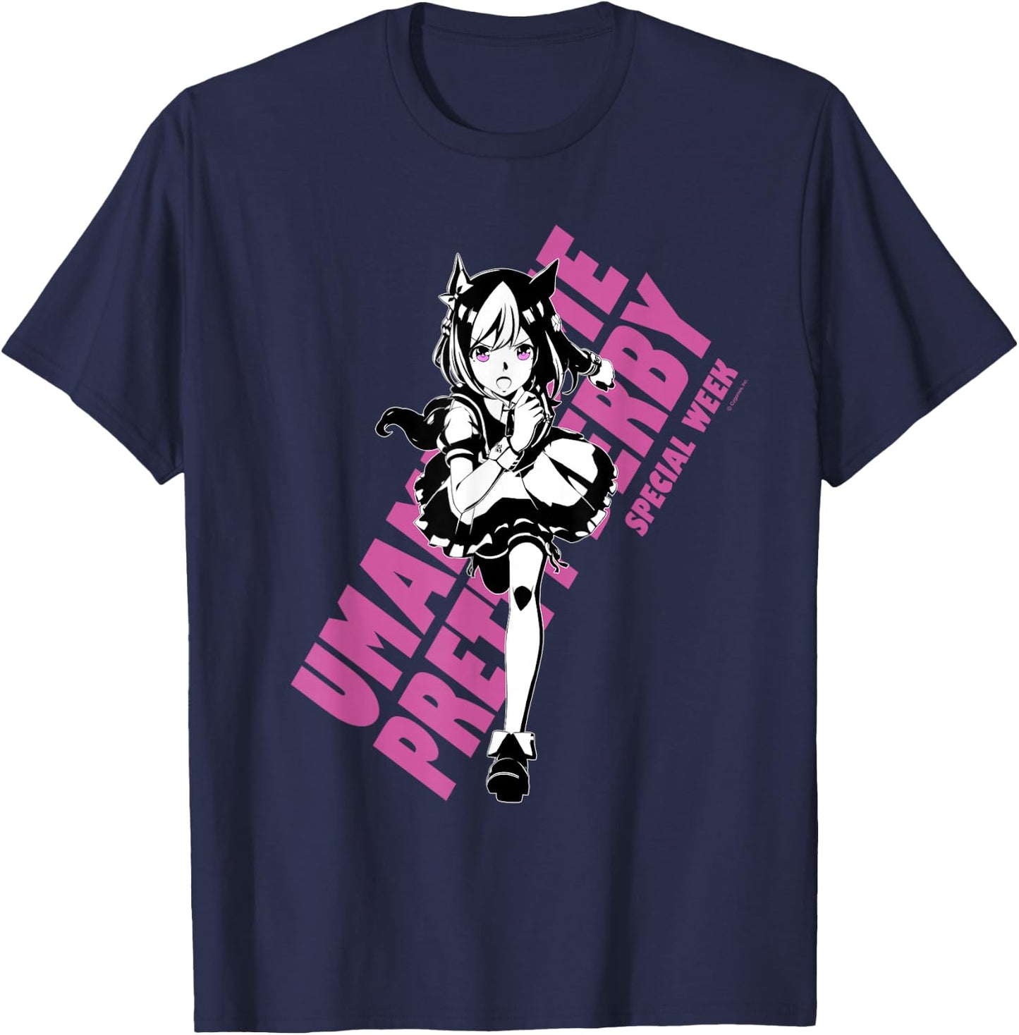 Umamusume: Pretty Derby Special Week T-Shirt - T-Shirt | Navy