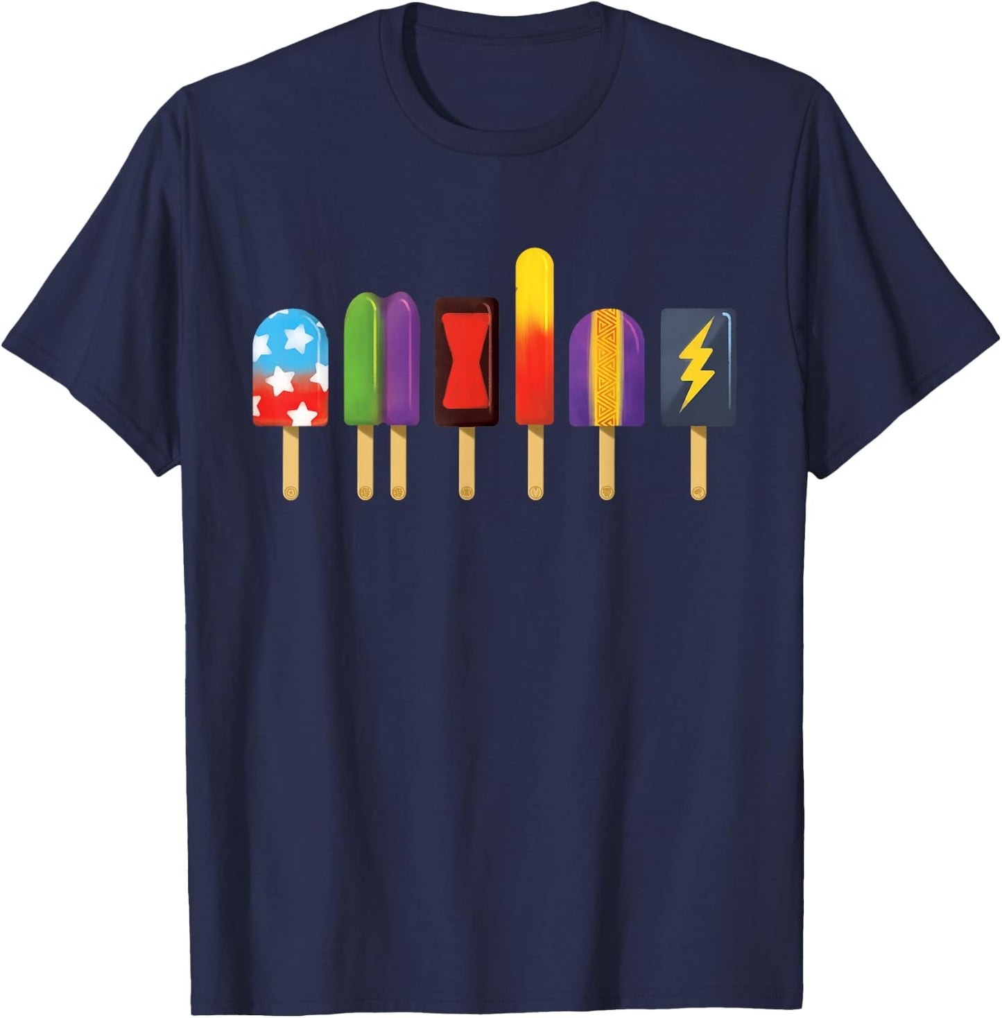 Marvel Avengers Ice Lolly , black T-Shirt - T-Shirt | Navy