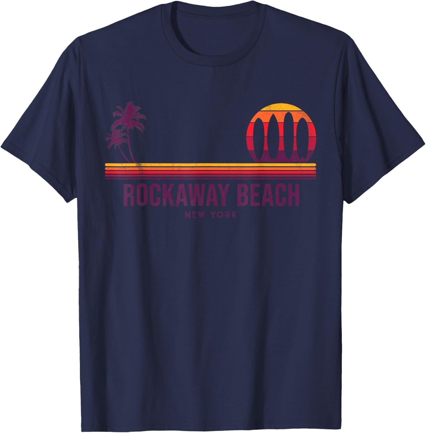 Rockaway Beach Surfer - New York Vintage Women T-Shirt - T-Shirt | Navy