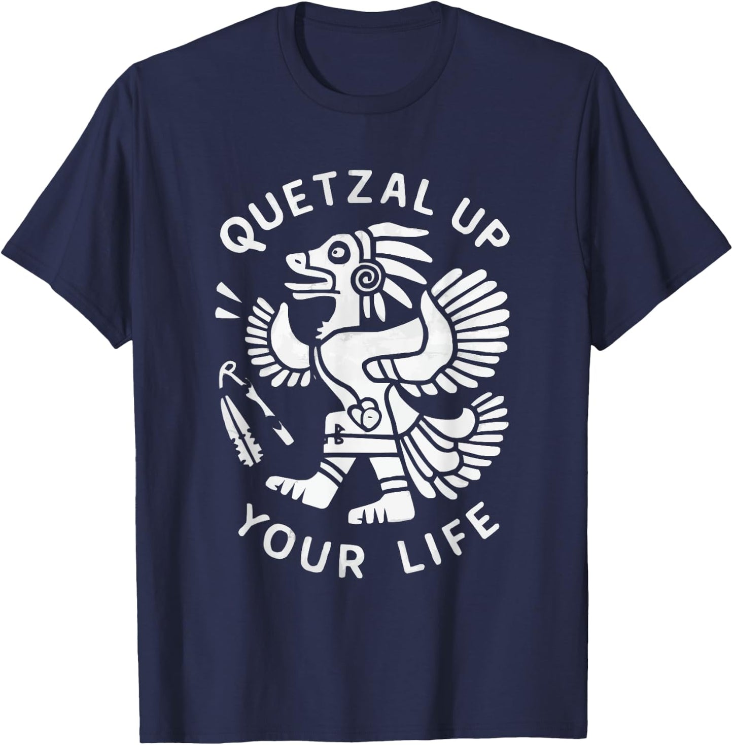 Aztec God Aztec Culture Mayan Indigenous Quetzalcoatl T-Shirt - T-Shirt | Navy