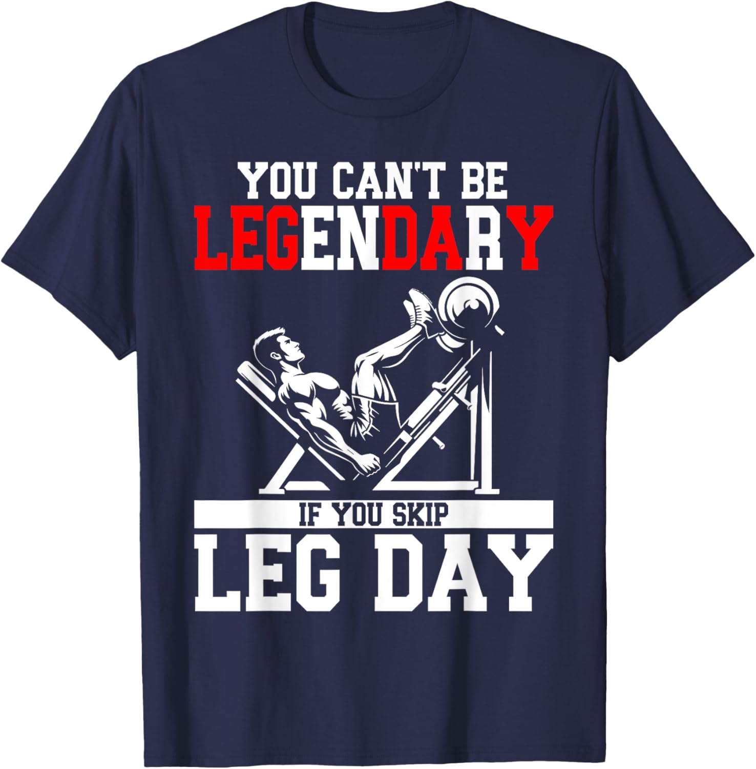 Leg day T-Shirt - T-Shirt | Navy