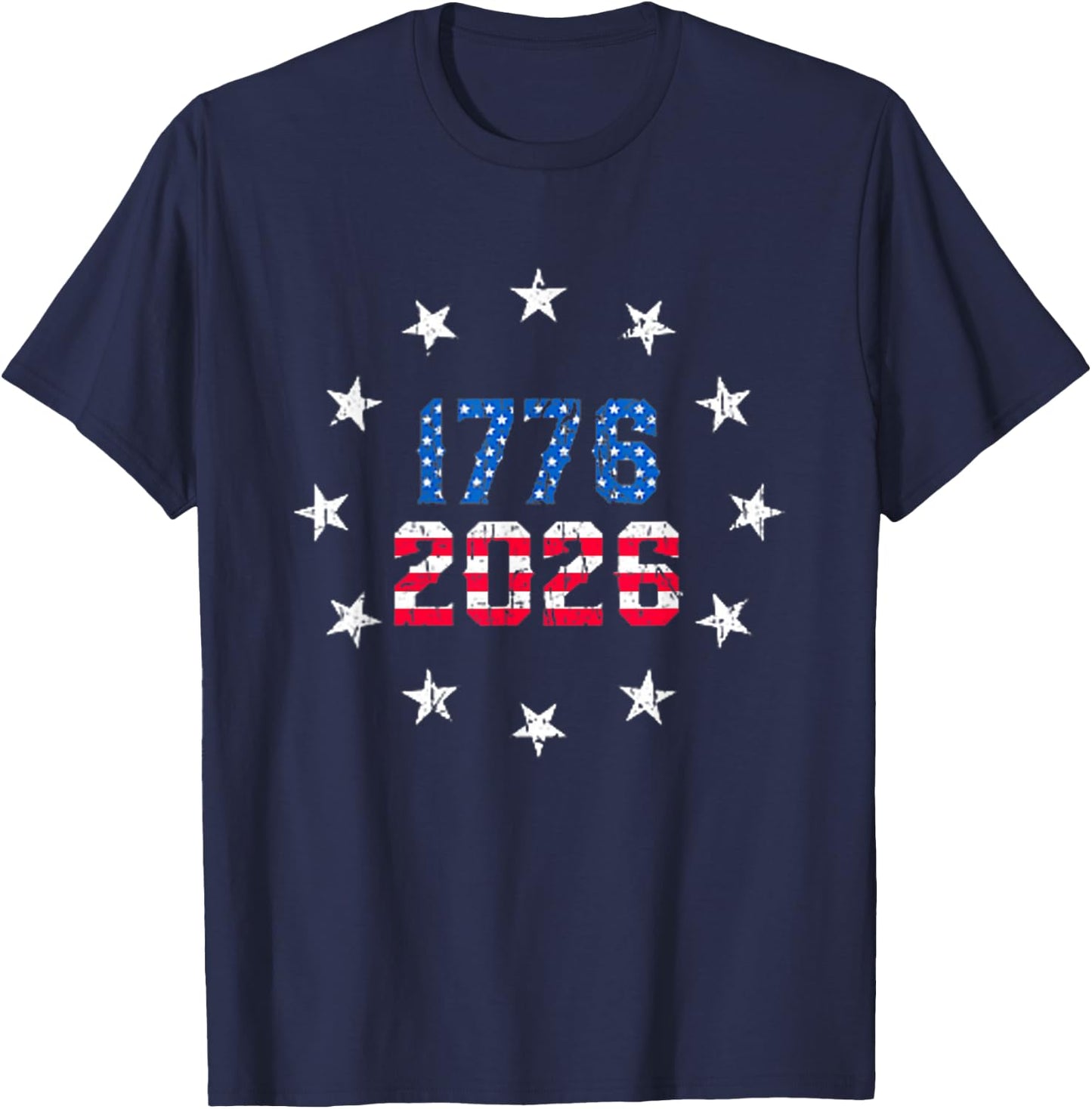250 Anniversary Pocket USA 250Th American Flag 250 Years T-Shirt - T-Shirt | Navy