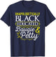 Black History Month Gifts for Black Women Unapologetically Black Educated Bougie Petty T-Shirt - T-Shirt | Navy