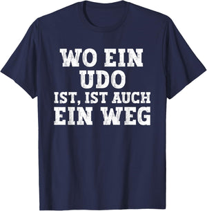 Udo Funny Birthday First Name Udo , black T-Shirt - T-Shirt | Navy