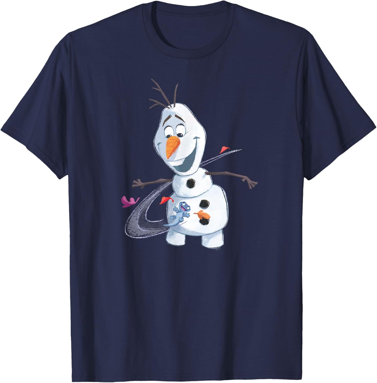 Disney Frozen 2 Olaf & Mattias Autumn Fun , black, s T-Shirt - T-Shirt | Navy
