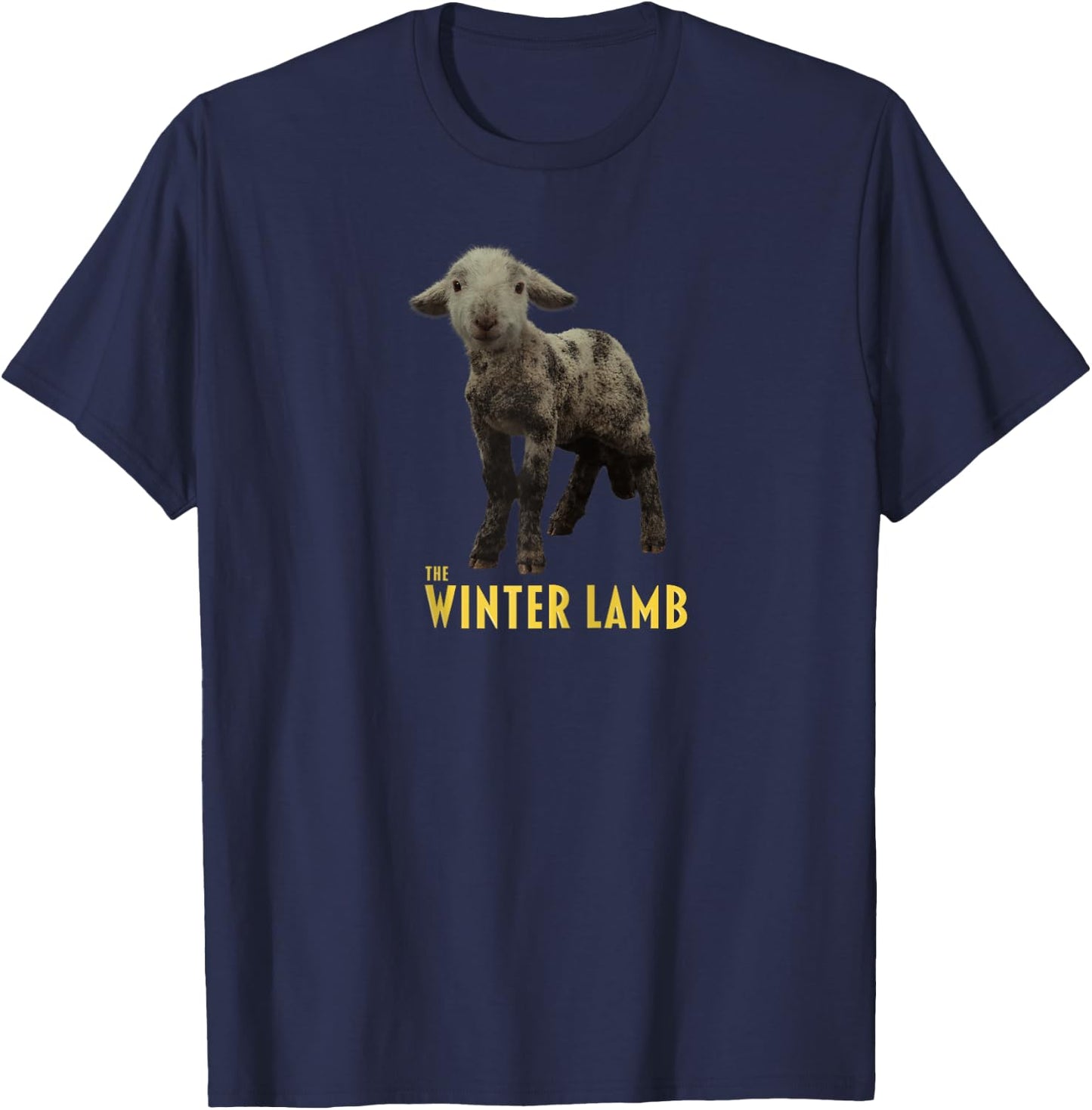 The Winter Lamb Raglan Baseball T-Shirt - T-Shirt | Navy