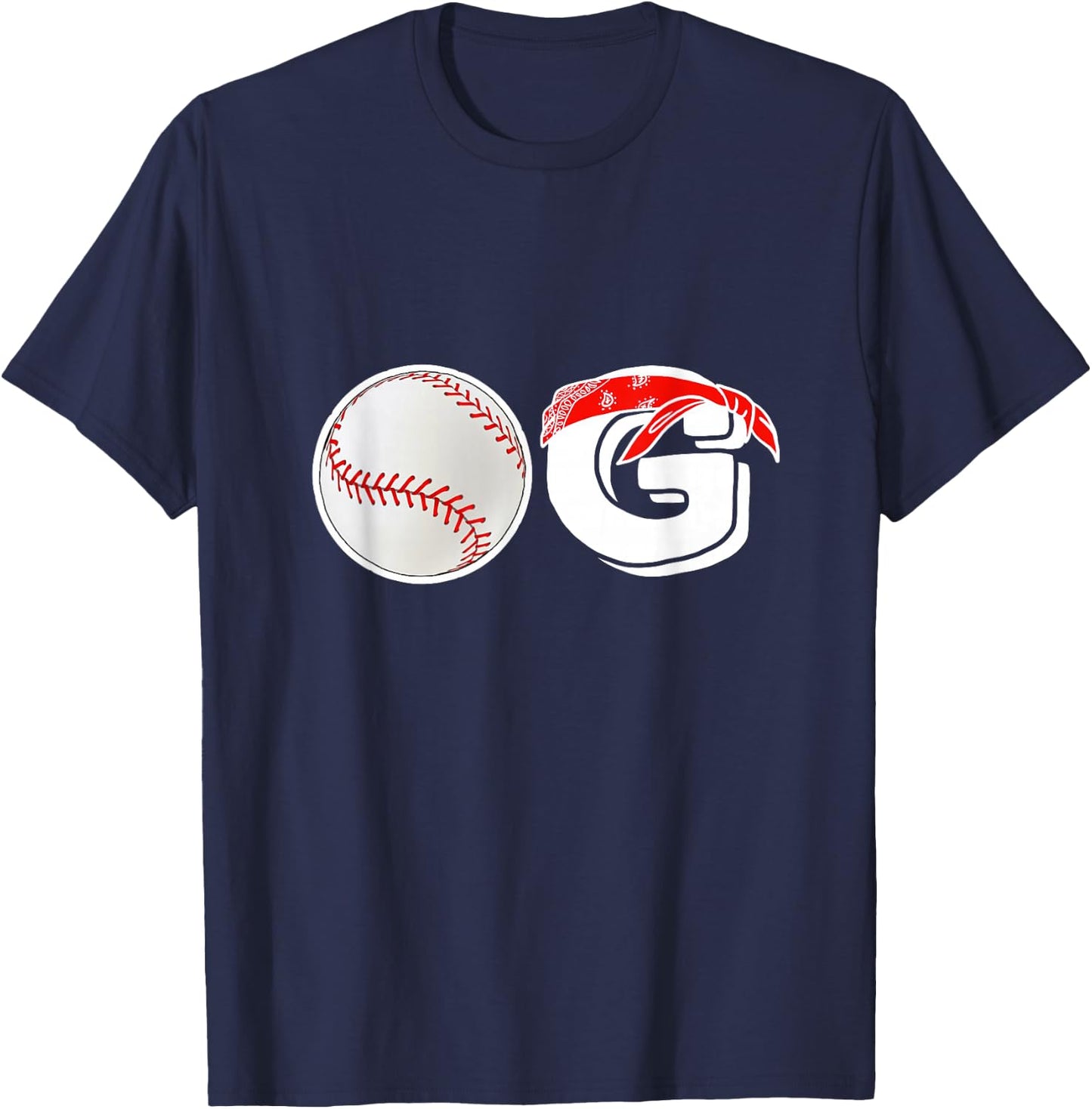 Funny Baseball Dad Coach Men Baseball OG Old School Baller T-Shirt - T-Shirt | Navy