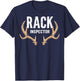 Rack Inspector Buck Deer Hunter Joke Funny Deer Hunting T-Shirt - T-Shirt | Navy