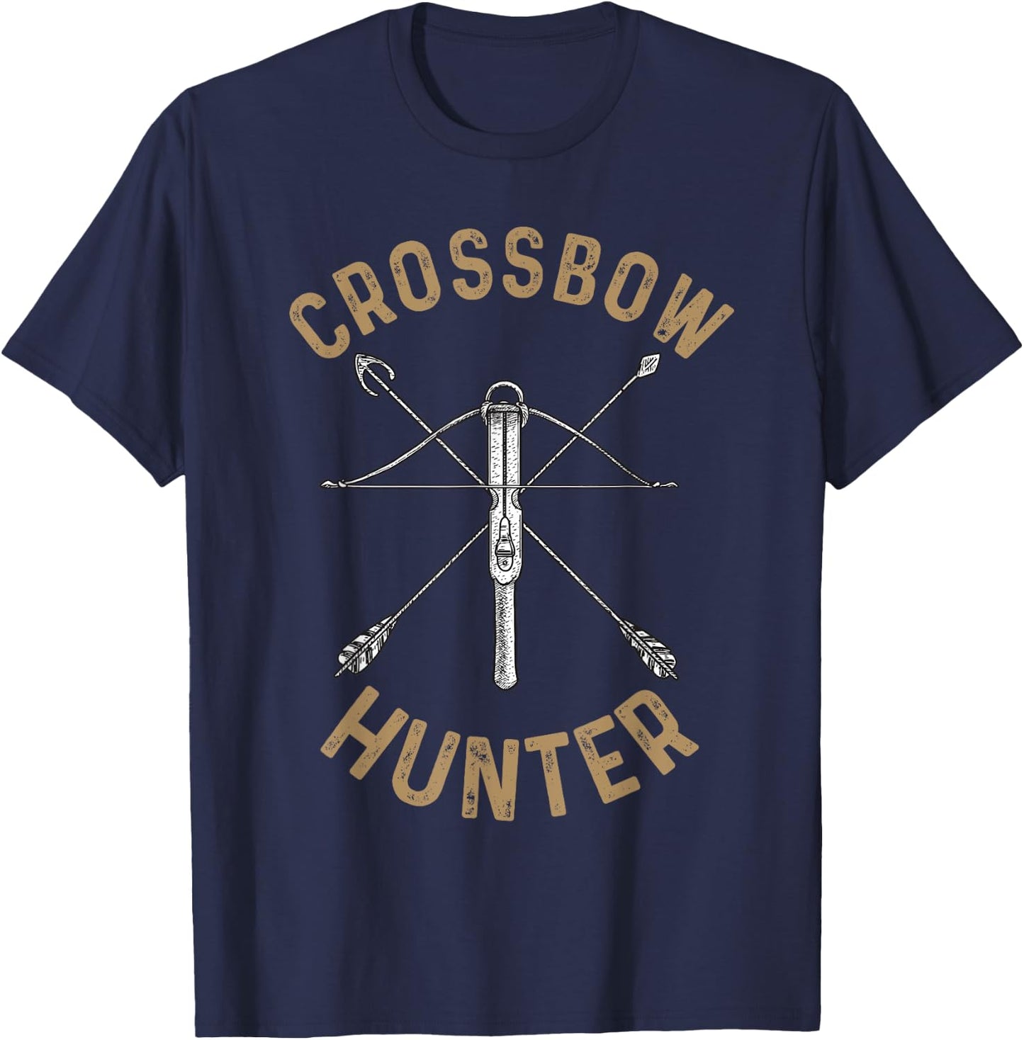 Cool Crossbow Women Archery Arrow Bow Hunting Gear T-Shirt - T-Shirt | Navy