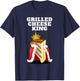 Grilled Cheese Shirts | Grilled Cheese King - Black, Small T-Shirt - T-Shirt | Navy