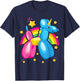 Kidcore Clothes Balloon Unicorn Aesthetic Clothes Teen Girls T-Shirt - T-Shirt | Navy