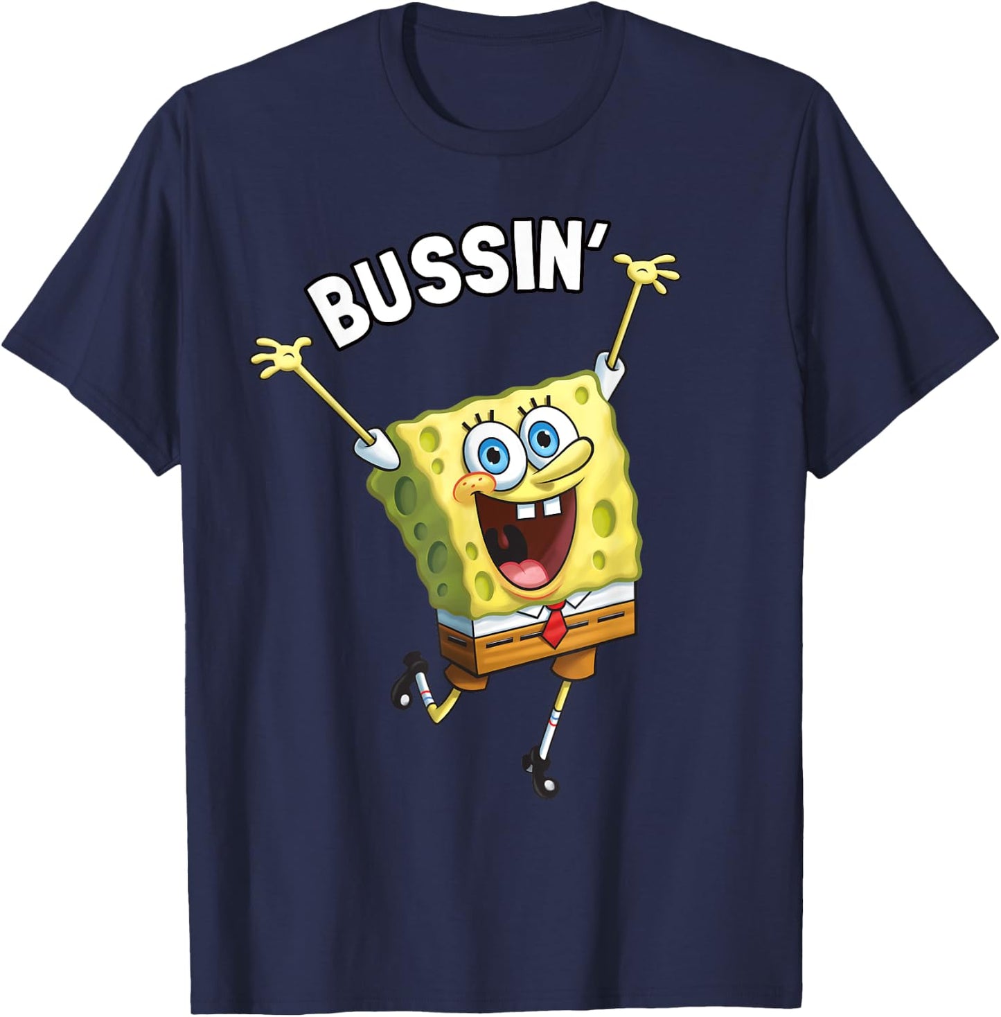 Mademark x SpongeBob SquarePants - SpongeBob SquarePants Bussin' T-Shirt - T-Shirt | Navy