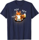 Angry Gamer Fox, Kawaii Funny Cute Gaming Design T-Shirt - T-Shirt | Navy