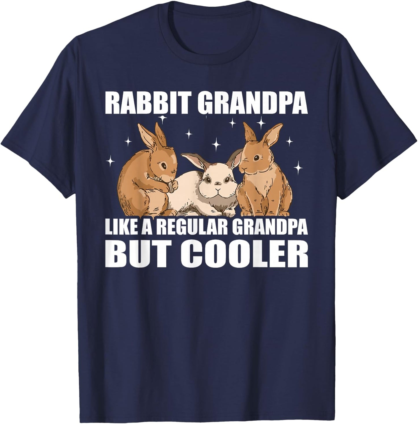 Rabbits Animal Bunny Rabbit Grandpa T-Shirt - T-Shirt | Navy