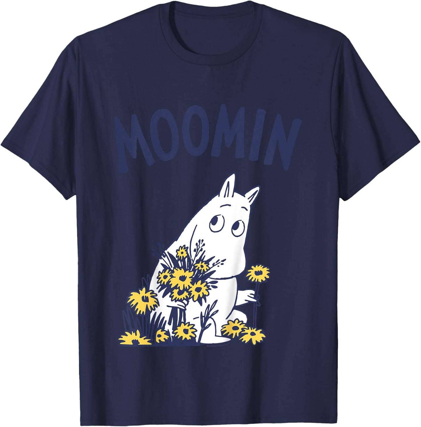 Kids MOOMIN Moomintroll Flowers Kids , white, 2 T-Shirt - T-Shirt | Navy
