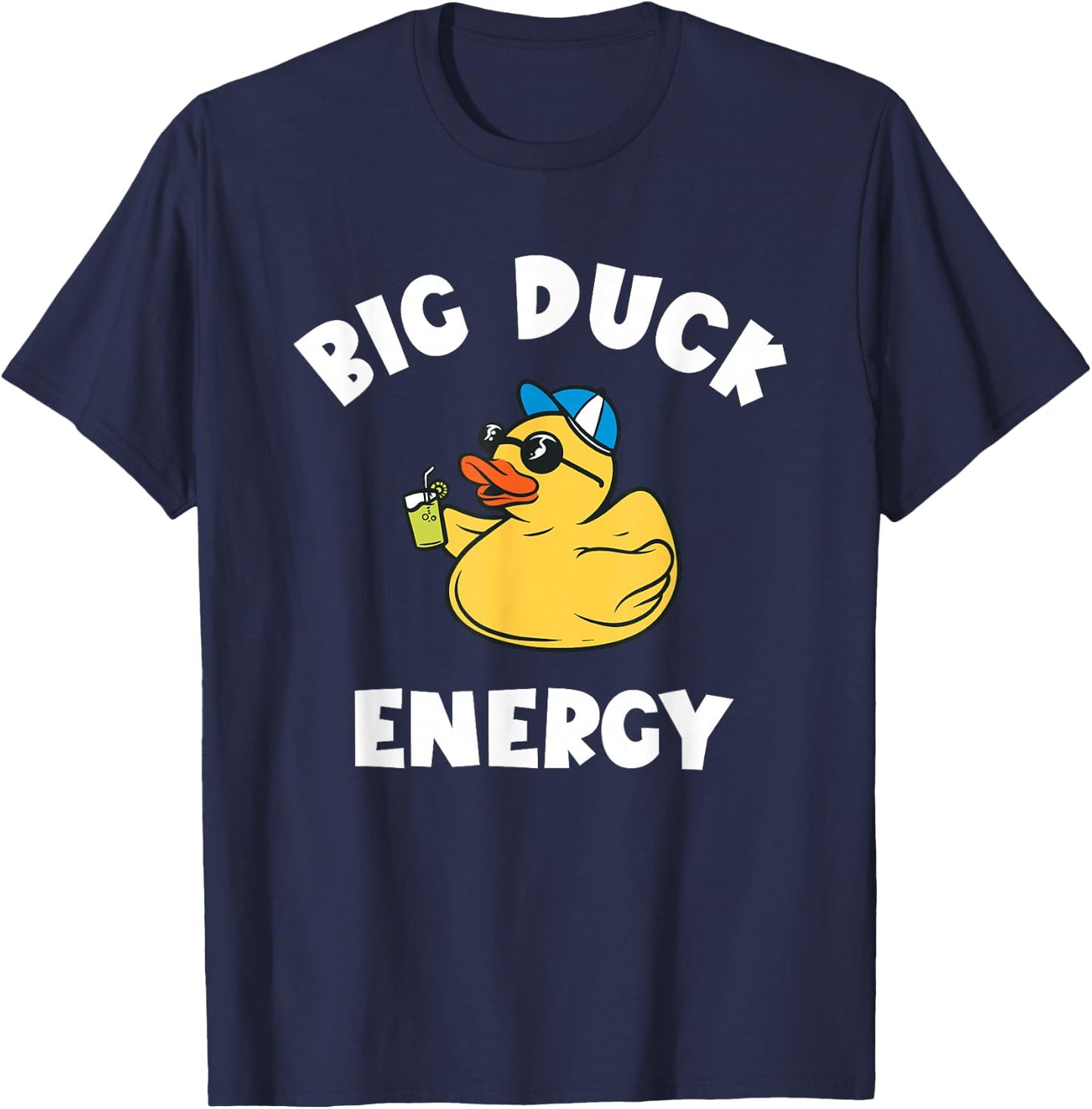 Rubber Duckie Big Duck Energy Rubber Ducky Rubber Duck T-Shirt - T-Shirt | Navy