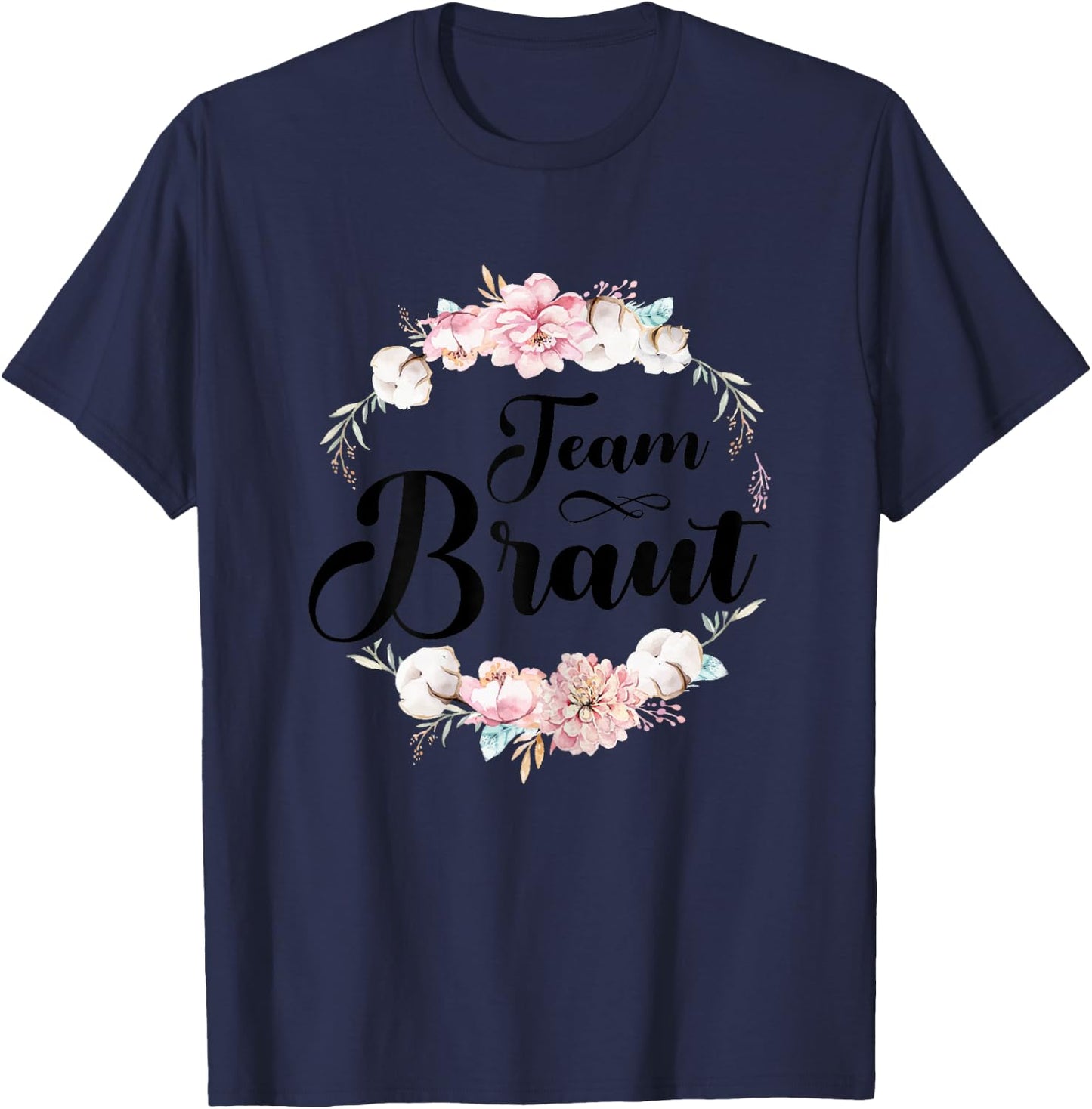 Women's Team Bride White Team Bride JGA Women Poltern , White T-Shirt - T-Shirt | Navy