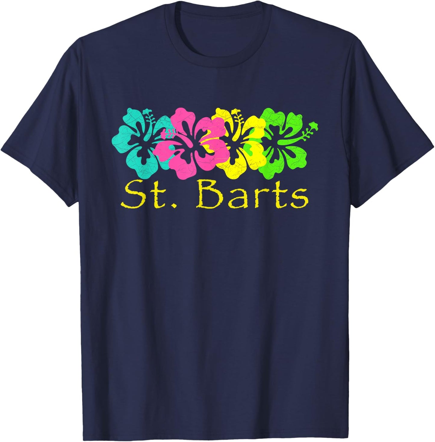 St. Barts Tropical / Travel Surf T-Shirt - T-Shirt | Navy