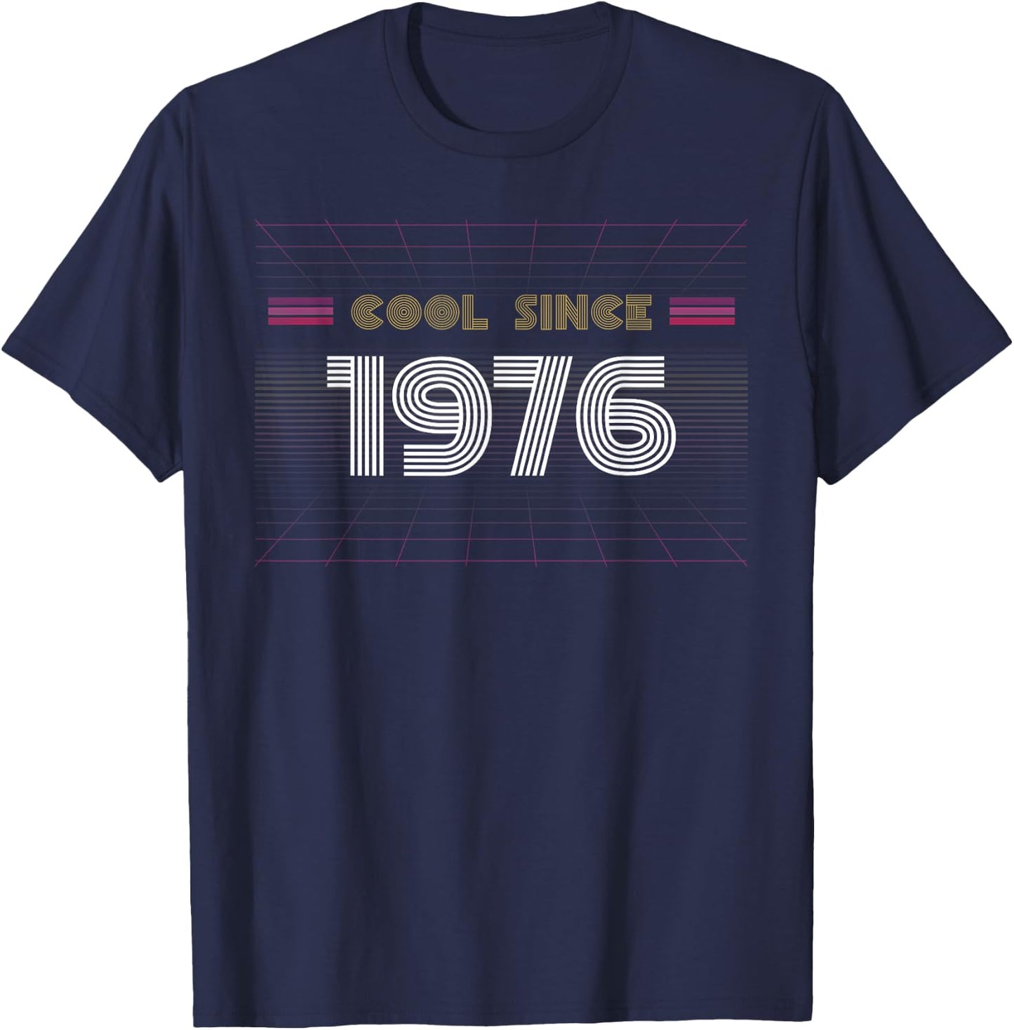 1976 Birthday , black, s T-Shirt - T-Shirt | Navy