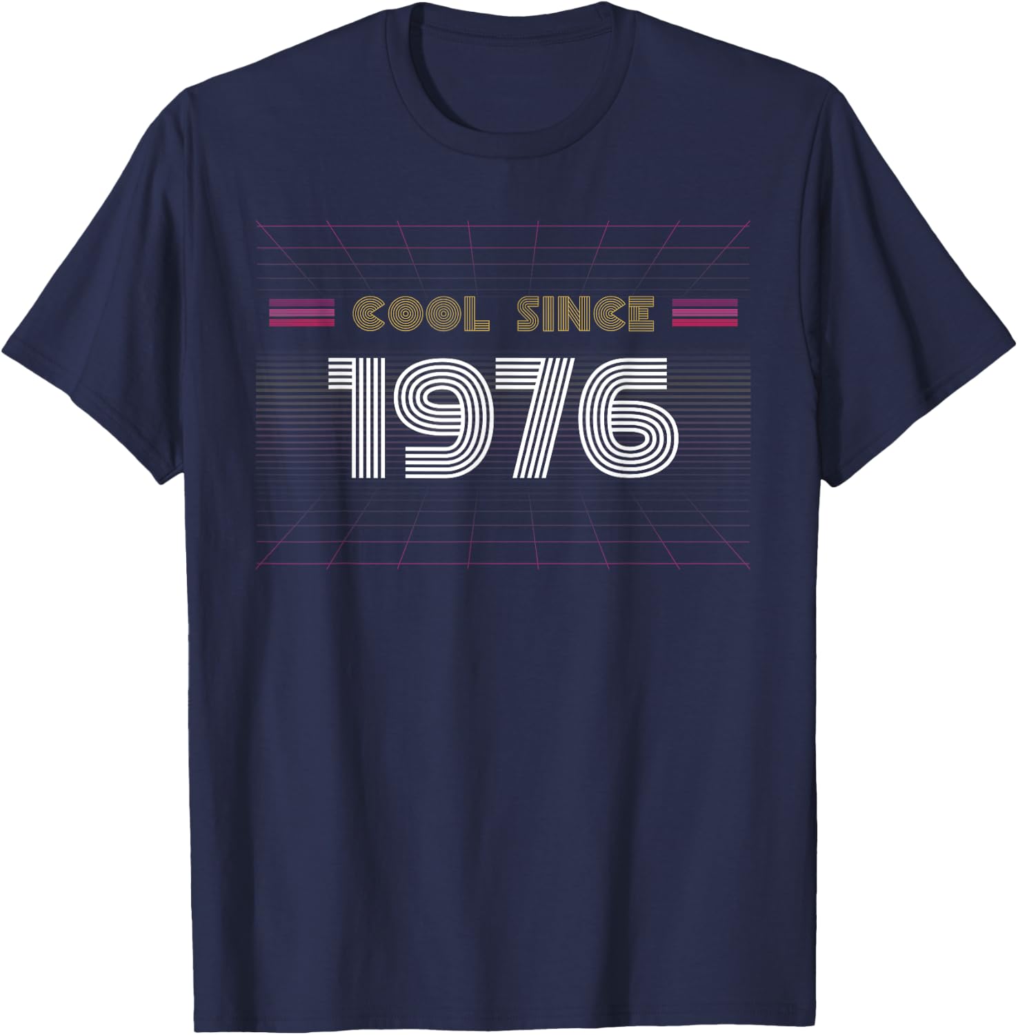 1976 Birthday , black, s T-Shirt - T-Shirt | Navy