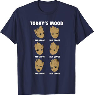 Guardians Of The Galaxy Vol 2 Groot Todays Mood , black T-Shirt - T-Shirt | Navy