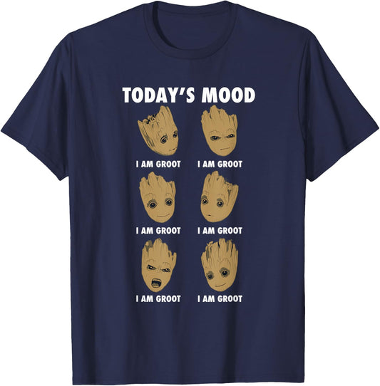 Guardians Of The Galaxy Vol 2 Groot Todays Mood , black T-Shirt - T-Shirt | Navy