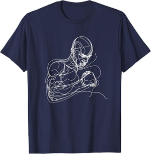 Boxeur Enthousiaste de l'esquisse de boxe T-Shirt - T-Shirt | Navy
