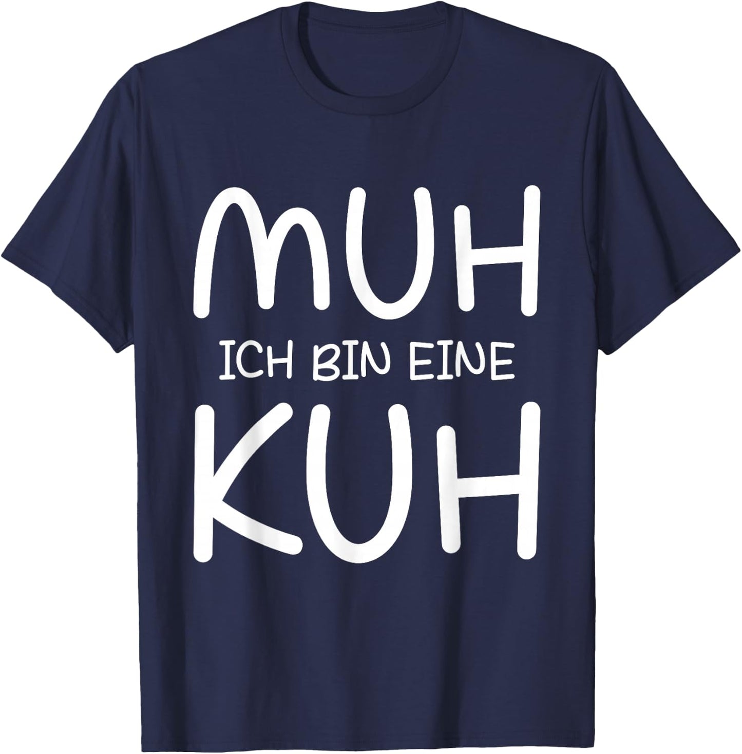 Cow Costume Carnival Costume Cow Muh Ich Bin Eine Kuh , black T-Shirt - T-Shirt | Navy