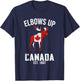 Elbows Up Canada Est 1867 Moose Canadian Men Women Canada T-Shirt - T-Shirt | Navy
