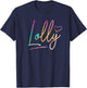 Lolly Grandma Shirt, Funny Mothers Day T-Shirt - T-Shirt | Navy