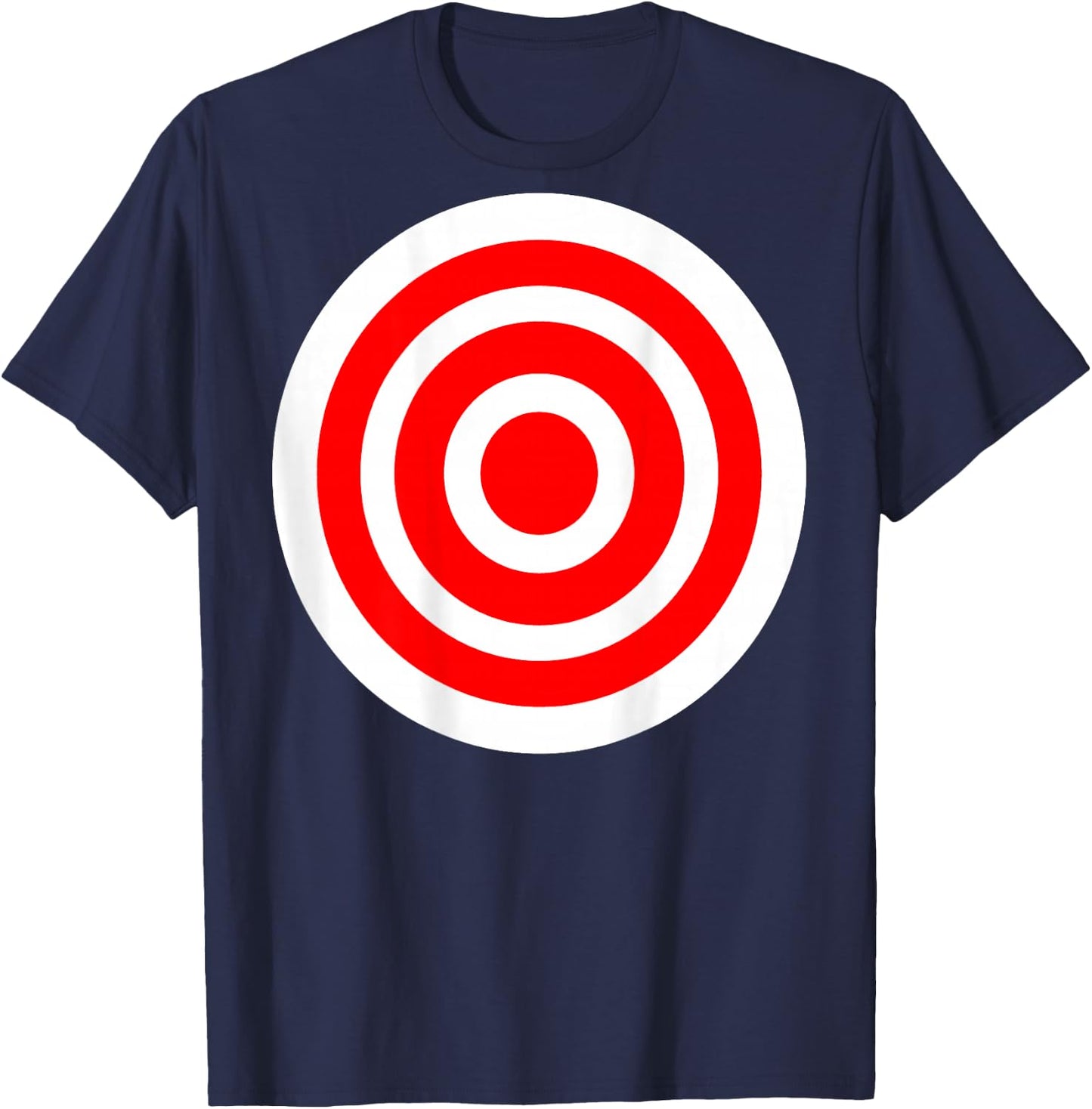 Target T Shirt Funny Printed on The Back Bulls Eye Gift T-Shirt - T-Shirt | Navy