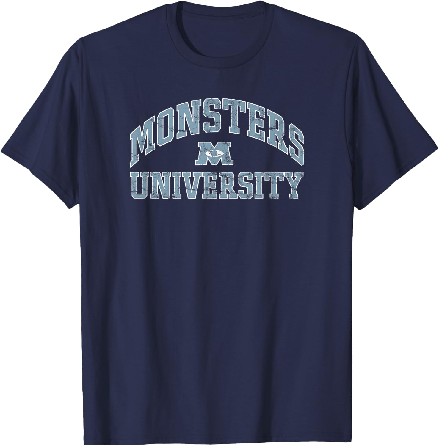 Disney Pixar Monsters University Simple Collegiate T-Shirt - T-Shirt | Navy