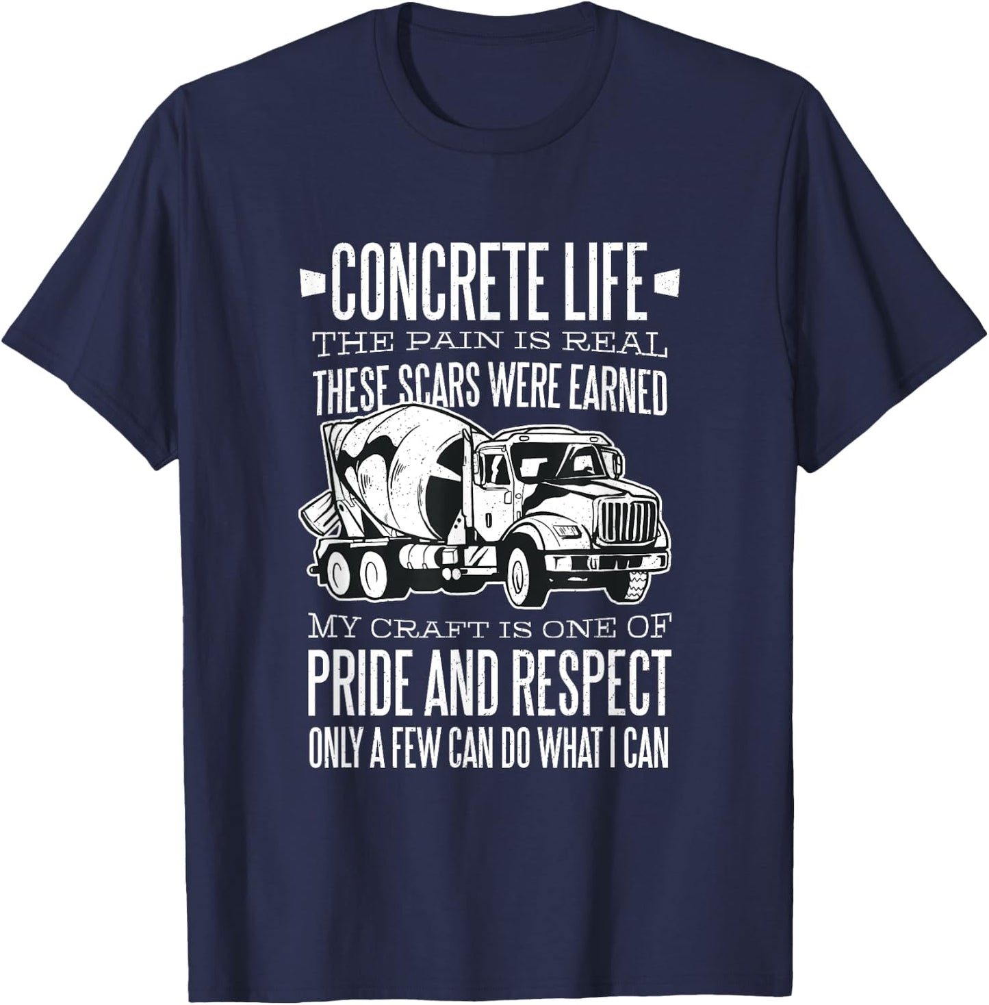 Concrete Mixer Truck T-Shirt - T-Shirt | Navy