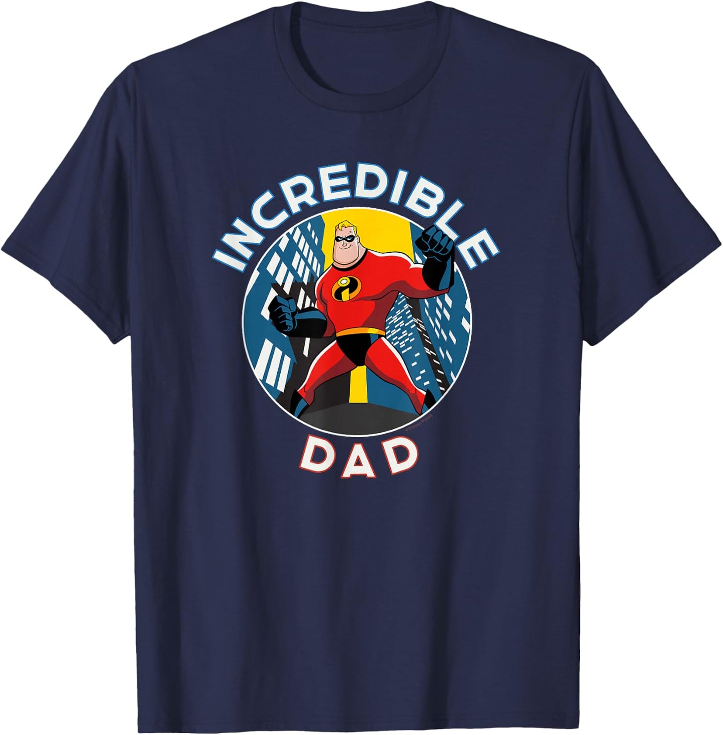Disney and Pixar's The Incredibles Mr. Incredible Dad Father , black T-Shirt - T-Shirt | Navy