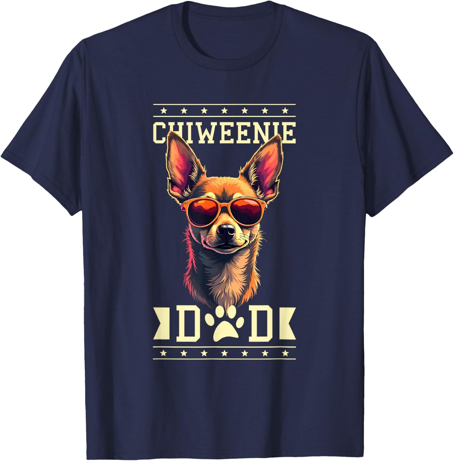 Chiweenie Dad Chiweenies T-Shirt - T-Shirt | Navy