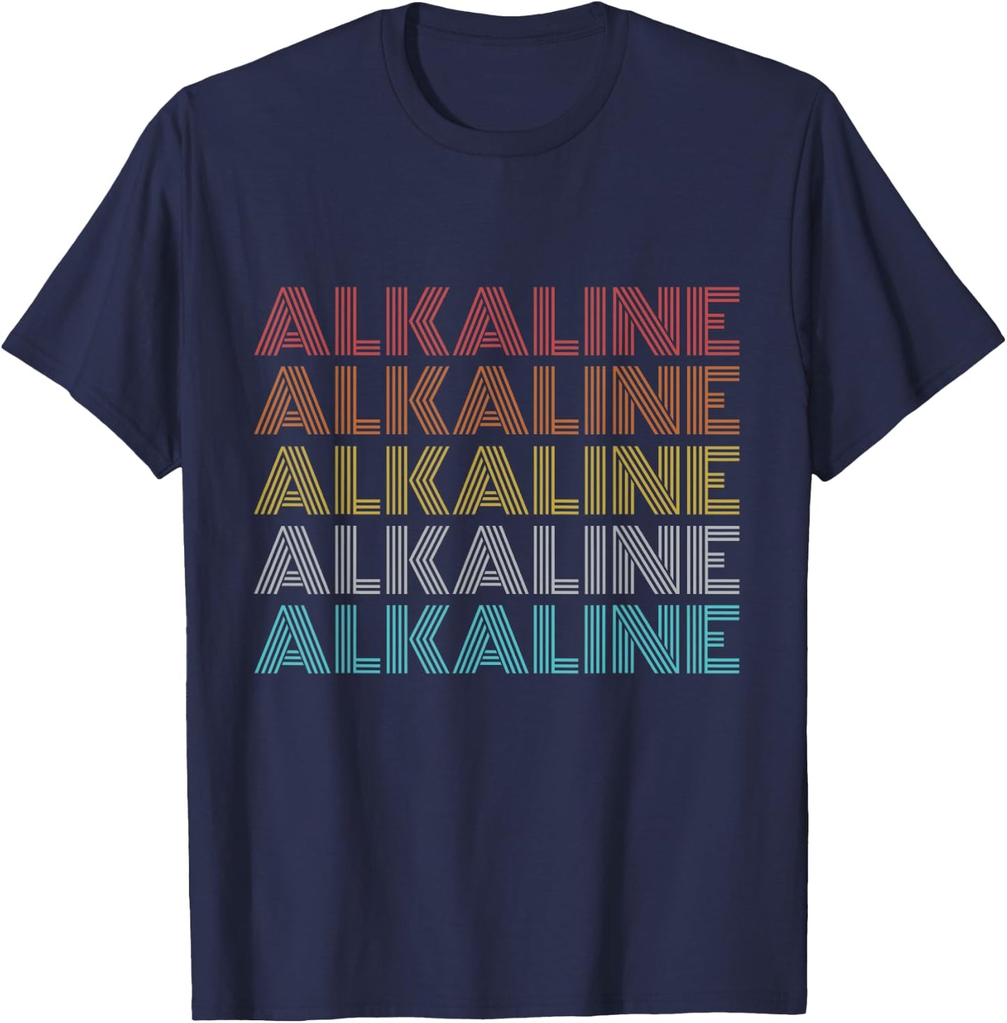 Retro Vintage Alkaline T-Shirt - T-Shirt | Navy