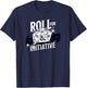 Dungeons & Dragons Roll For Initiative 1974 Text Logo T-Shirt - T-Shirt | Navy