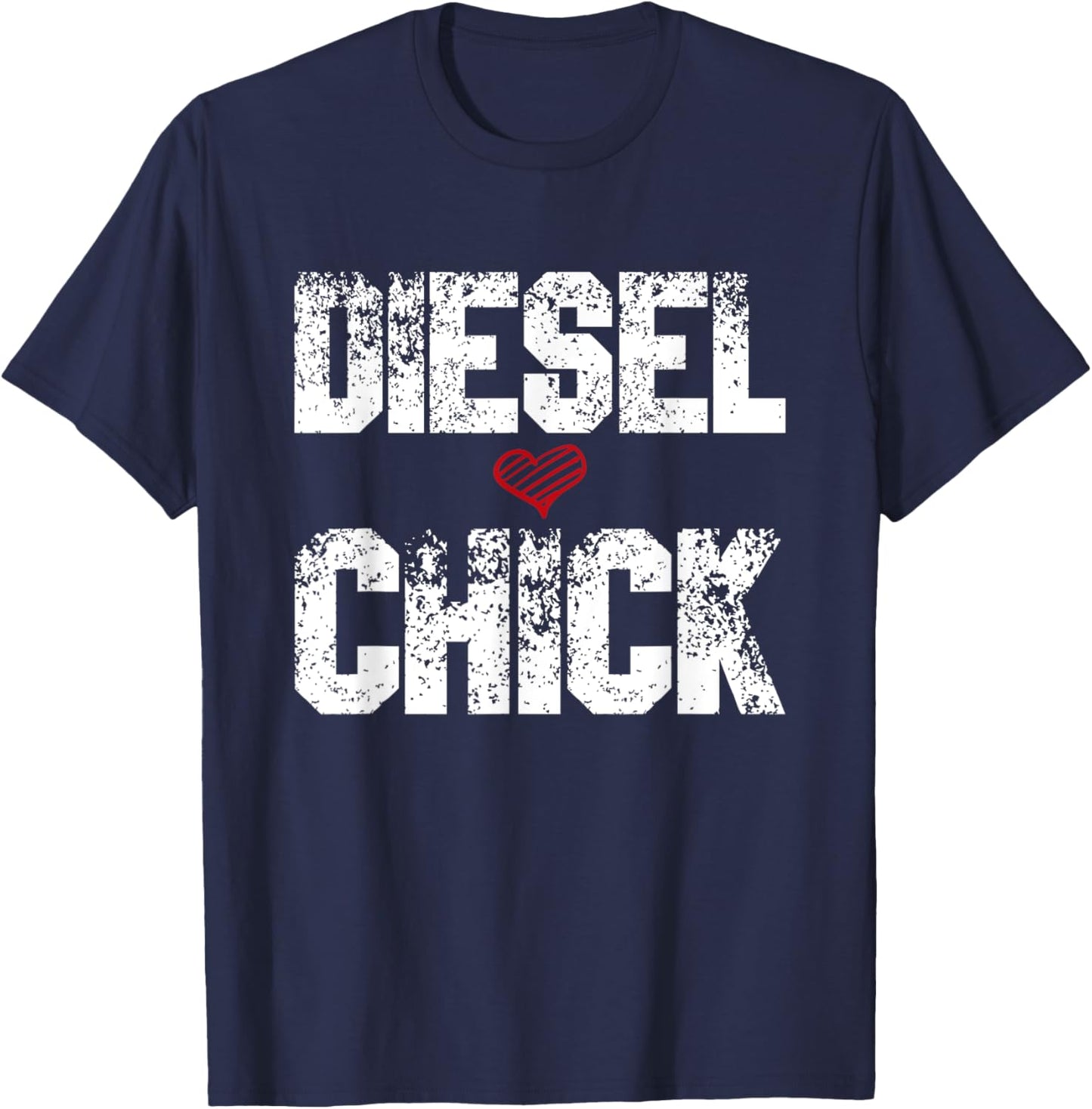 Women's Diesel Chick Trucker - Truck Drivers Gift T-Shirt - T-Shirt | Navy