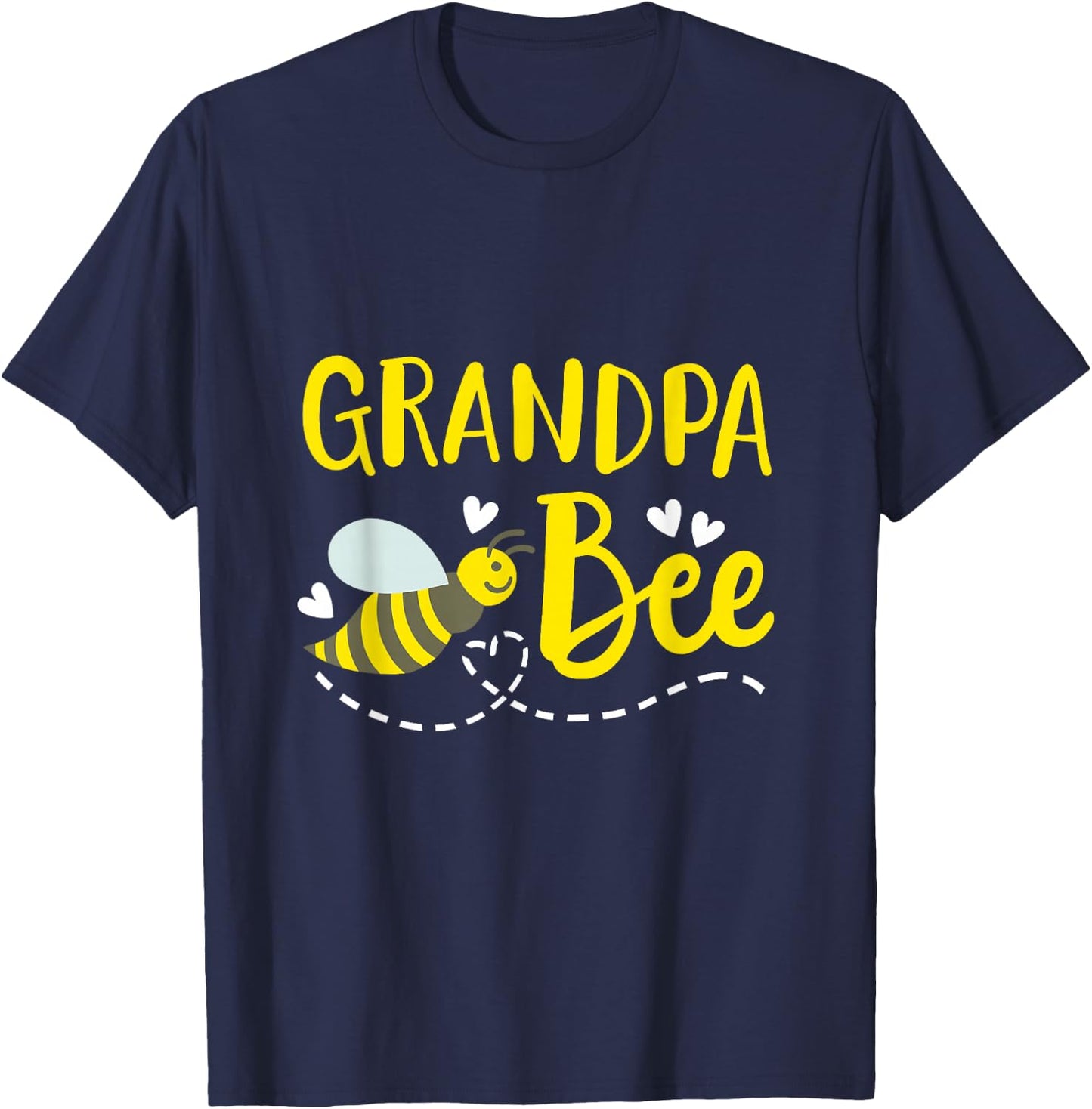 Grandpa Bee Cute Beekeeping Birthday Party Matching Family T-Shirt - T-Shirt | Navy