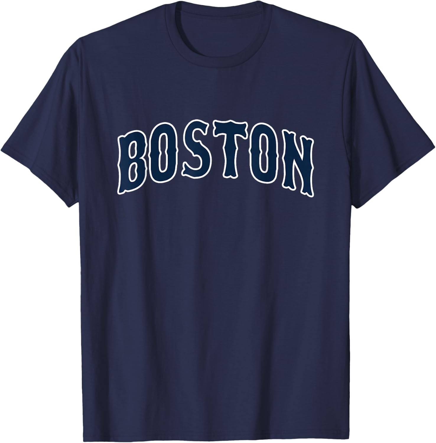 BOSTON - Throwback Design - Classic T-Shirt - T-Shirt | Navy