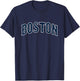 BOSTON - Throwback Design - Classic T-Shirt - T-Shirt | Navy