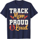 Track And Field Mom Track Games Mother T-Shirt - T-Shirt | Navy