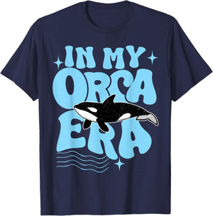 In my Orca Era Cute Orca T Girls Kids Orca Quote T-Shirt - T-Shirt | Navy