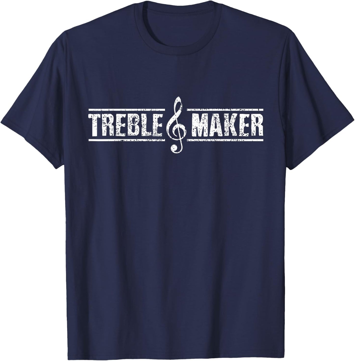 Piano Music Pianist Musical Note Vintage T-Shirt - T-Shirt | Navy